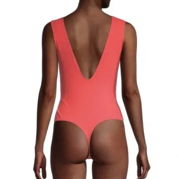 NEW Free people keep it sleek pink poinsetta Size M - Picture 11 of 15